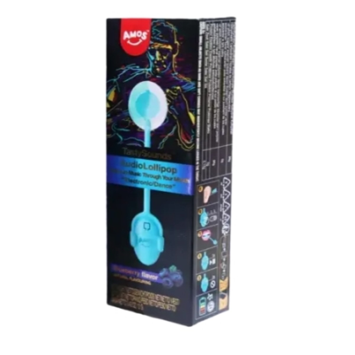 Tastysounds lollipop blueberry flavor electronic dance 12g